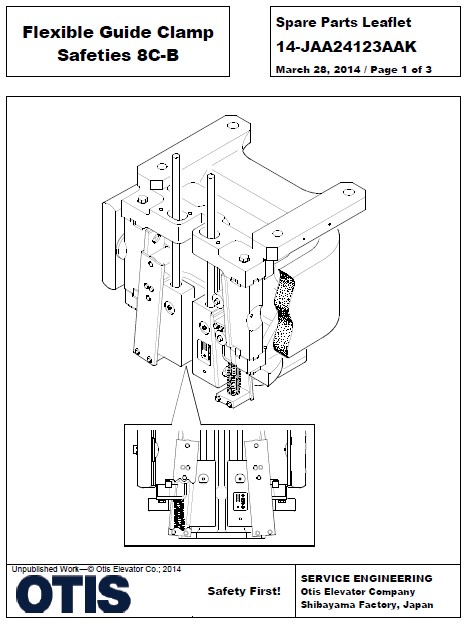 SPL 14-JAA24123AAK Flexible Guide Clamp Safeties 8C-B