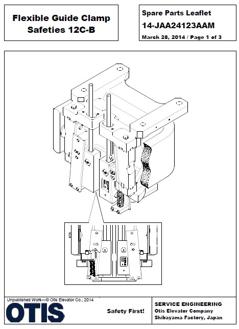 SPL 14-JAA24123AAM Flexible Guide Clamp Safeties 12C-B