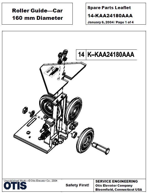 SPL 14-AAA24180AX Roller Guide Car 160 mm Diameter