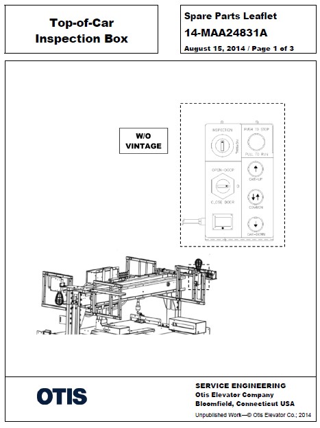 SPL 14-MAA24831A Top-of-Car Inspection Box