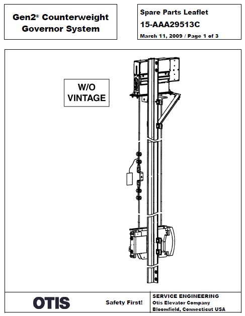 SPL 15-AAA29513C Gen2 Counterweight Governor System