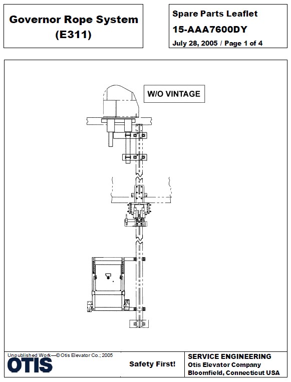 SPL 15-AAA7600DY Governor Rope System (E311)