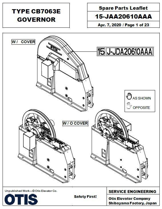 SPL 15-JAA20610AAA Type CB7063E Governor