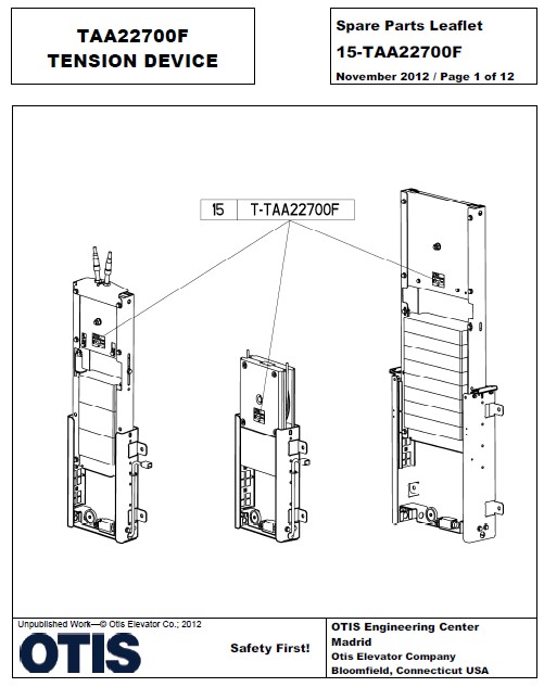 SPL 15-TAA22700F TBA22700F Tension Device