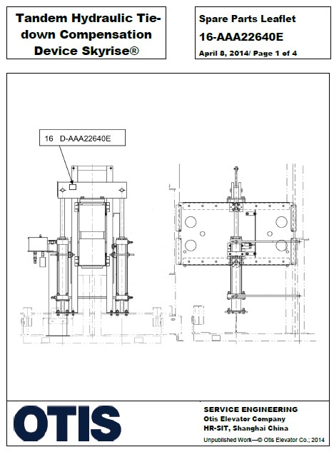 SPL 16-AAA22640E Tandem Hydraulic Tie Down Compensation Device Skyrise