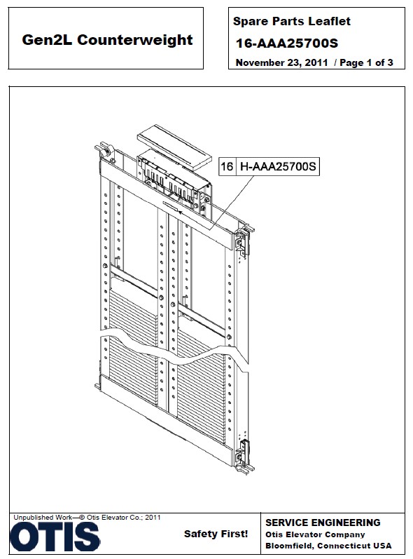 SPL 16-AAA25700S Gen2 L Counterweight