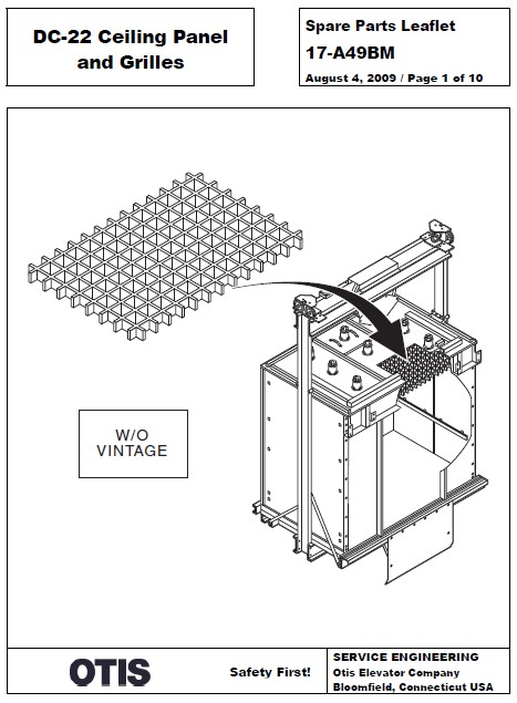 SPL 17-A49BM DC-22 Ceiling Panel and Grills