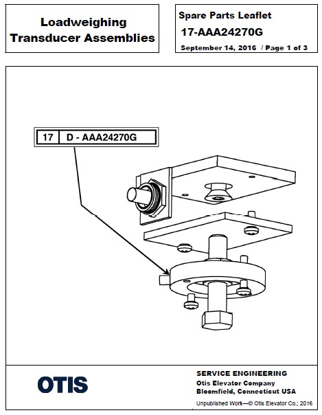 SPL 17-AAA24270G Loadweighing Transducer Assemblies