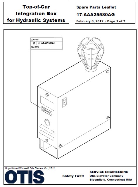 SPL 17-AAA25580AG Top-of-Car Integration Box For Hydraulic Systems