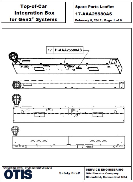 SPL 17-AAA25580AS Top of Car Intergration Box for Gen2 Systems