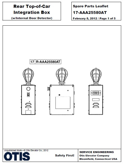 SPL 17-AAA25580AT Rear Top of Car Intergration Box (w/Internal Door Detector)