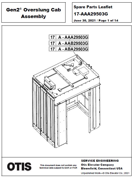 SPL 17-AAA29503G Gen2 Overslung Cab Assembly