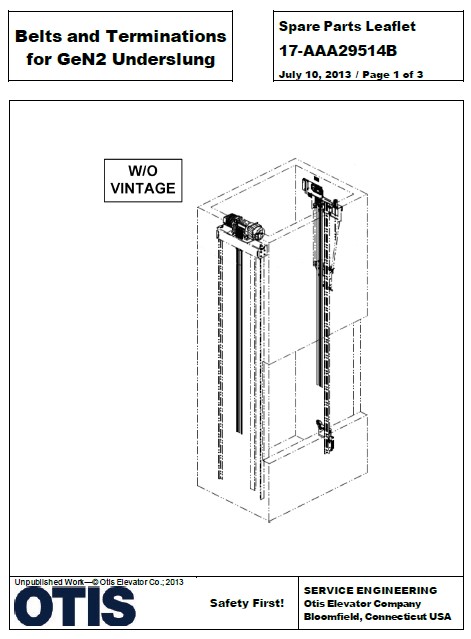 SPL 17-AAA29514B Belts and Terminations for Gen2 Underslung