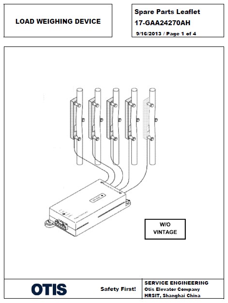 SPL 17-GAA24270AH Load Weighing Device