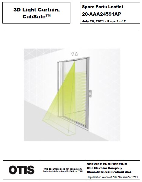 SPL 20-AAA24591AP 3D light Curtain, CabSafe