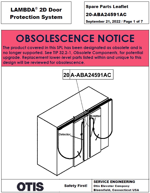 SPL 20-ABA24591AC LAMBDA 2D Door Protection System