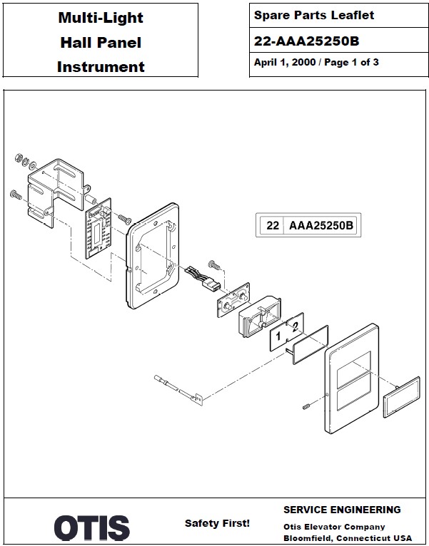 SPL 22-AAA25250B Multi-Light Hall Panel Instrument