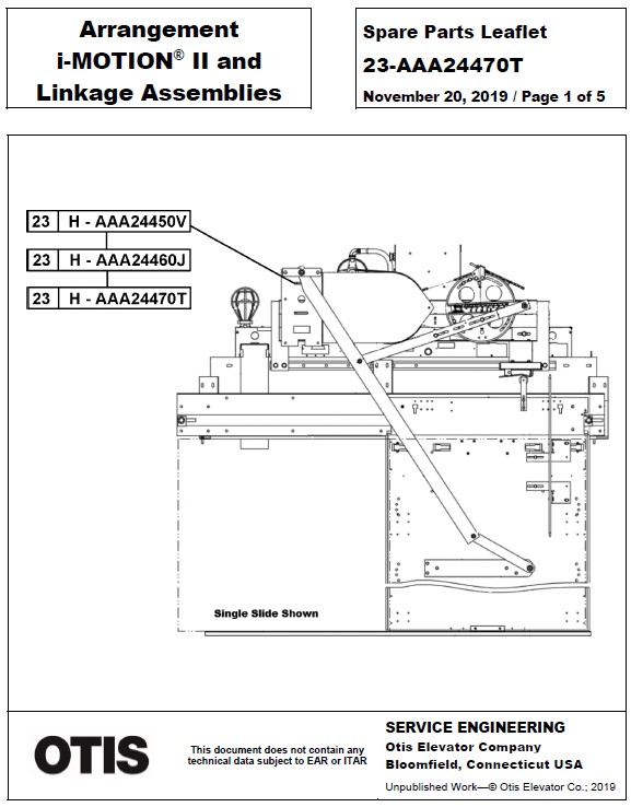 SPL 23-AAA24470T i-Motion II Door Operator Linkage Assemblies