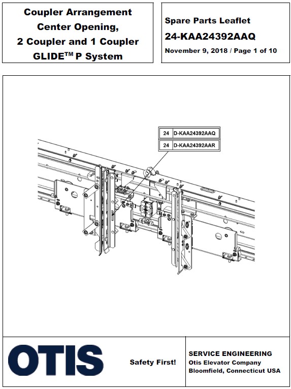 SPL 24-KAA24392AAQ Coupler Arrangement C/O, 2-Coupler and 1-Coupler Glide P System