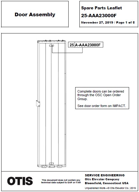 SPL 25-AAA23000F Door Assembly