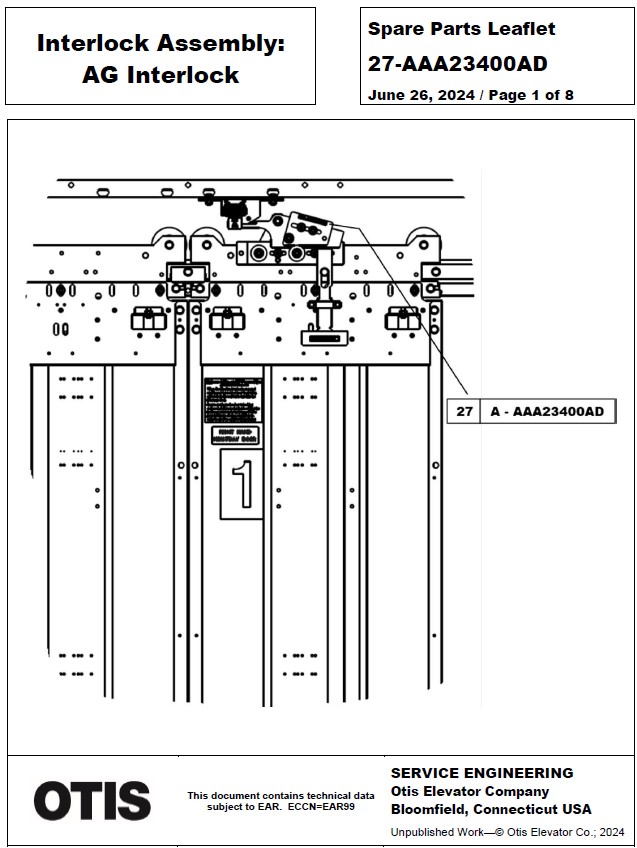 SPL 27-AAA23400AD Interlock Assembly: AG Interlock