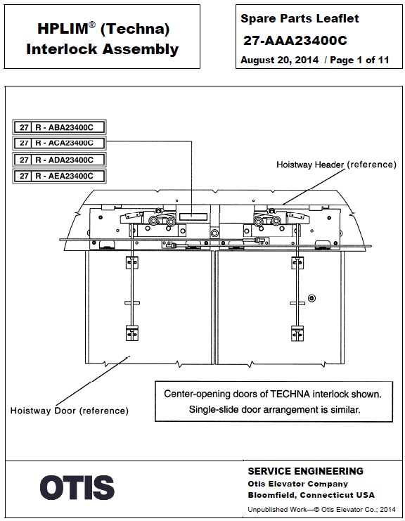 SPL 27-AAA23400C HPLIM (Techna) Interlock Assembly