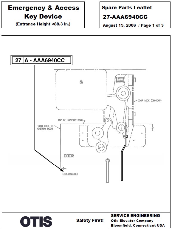 SPL 27-AAA6940CC Emergency and Access Key Device