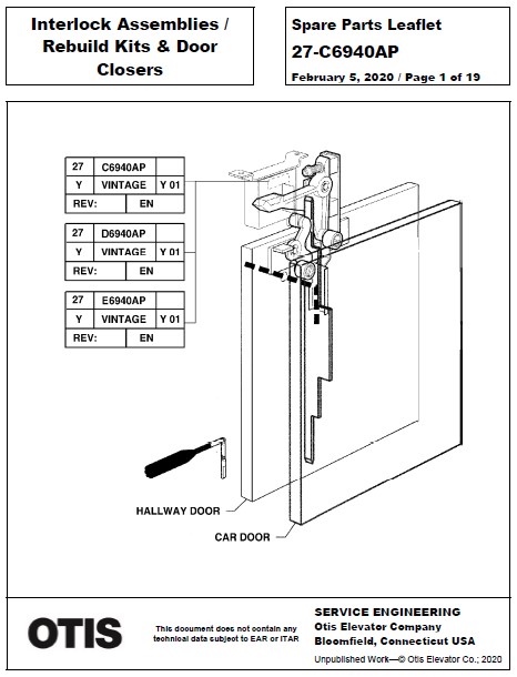 SPL 27-C6940AP Interlock Assemblies and Door Closers