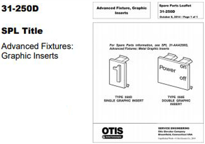 SPL 31-250D Advance Fixtures Graphic Inserts