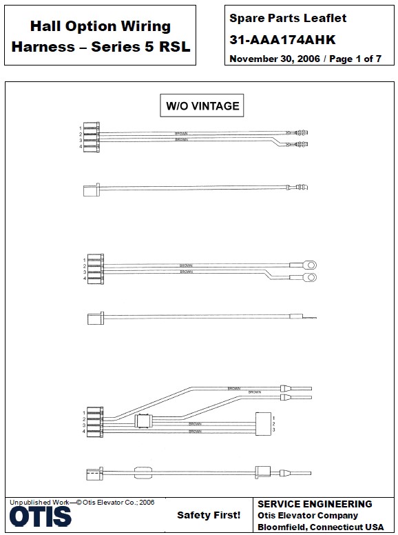 SPL 31-AAA174AHK Hall Option Wiring Harness Series 5 RSL