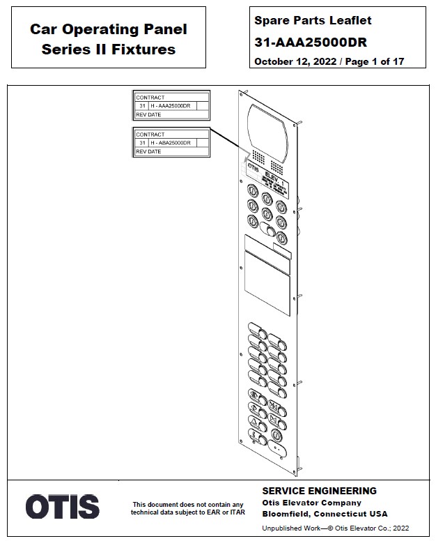 SPL 31-AAA25000DR Series II Fixtures COP