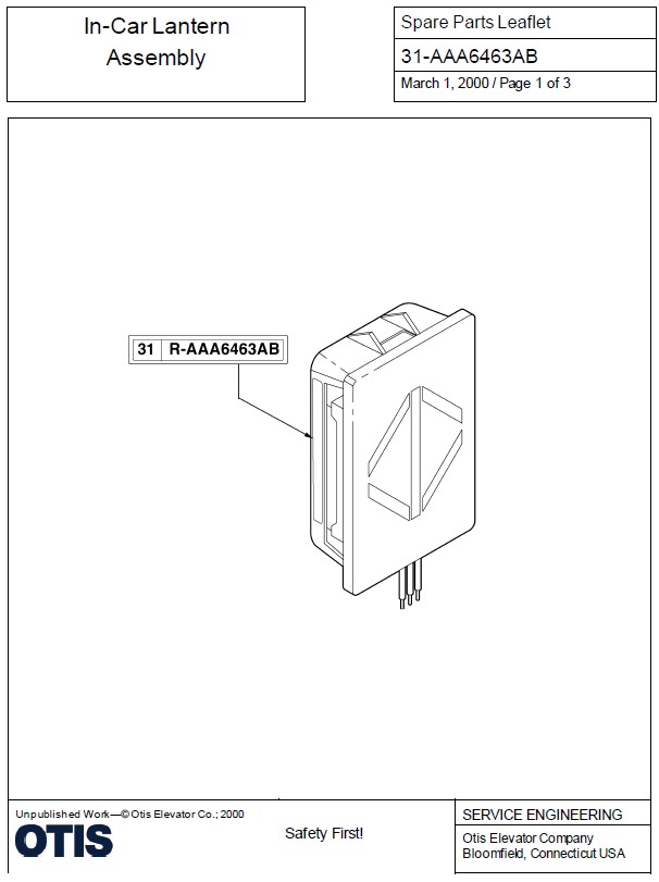 SPL 31-AAA6463AB In-Car Lantern Assembly