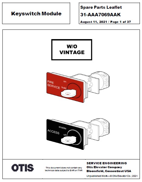 SPL 31-AAA7069AAK Keyswitch Module