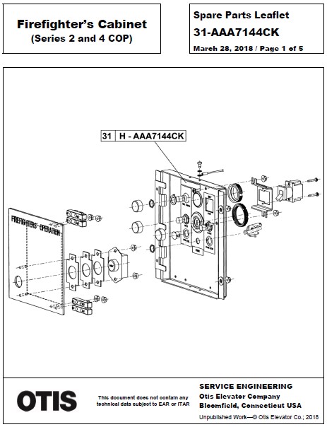 SPL 31-AAA7144CK Firefighters' Cabinet (Series 2 and 4 COPs)