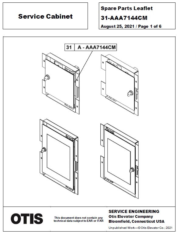 SPL 31-AAA7144CM Service Cabinet