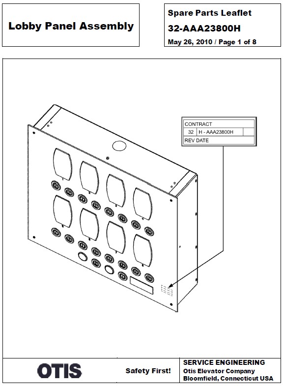 SPL 32-AAA23800H Lobby Panel Assembly