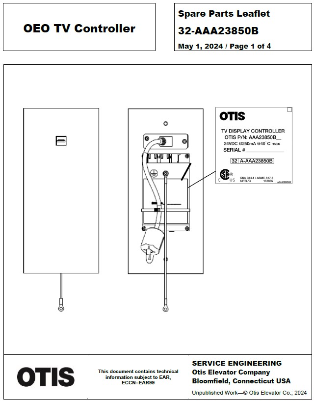 SPL 32-AAA23850B OEO TV Controller