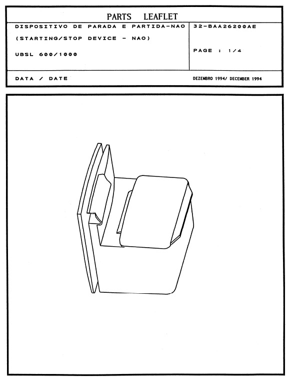 SPL 32-BAA26200AE Starting / Stop Device