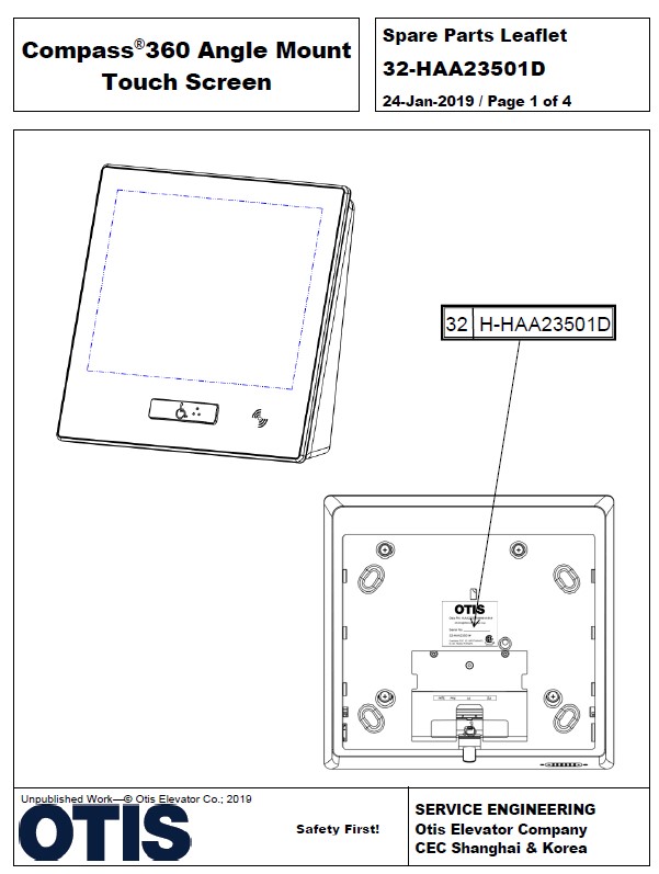 SPL 32-HAA23501D Compass 360 Angle Mount Touch Screen