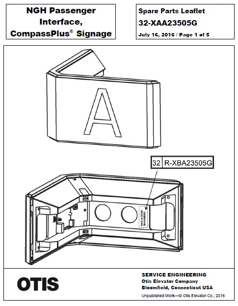 SPL 32-XAA23505G NGH Passenger Interface, CompassPlus Signage