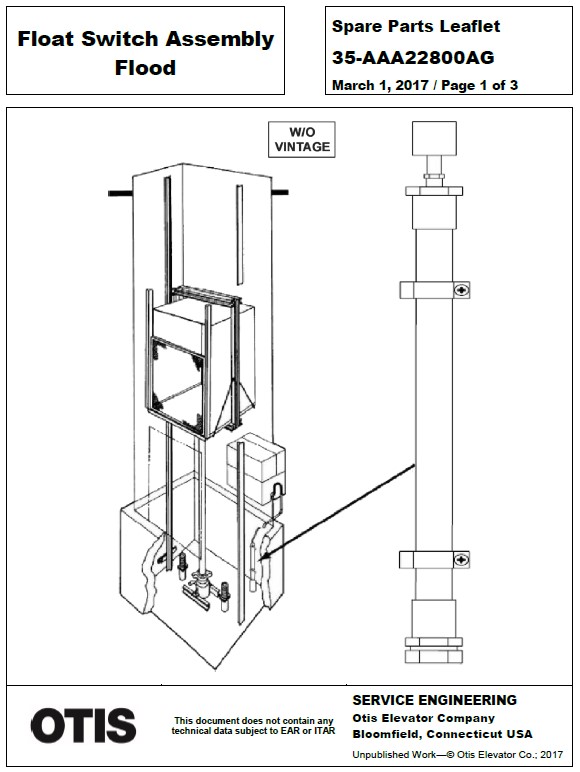 SPL 35-AAA22800AG Float Switch Assembly Flood