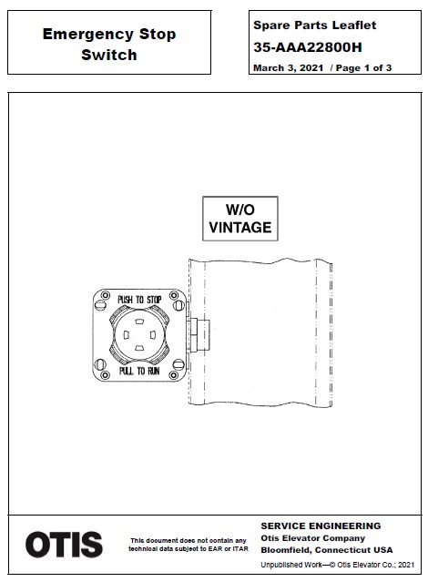 SPL 35-AAA22800H Emergency Stop Switch