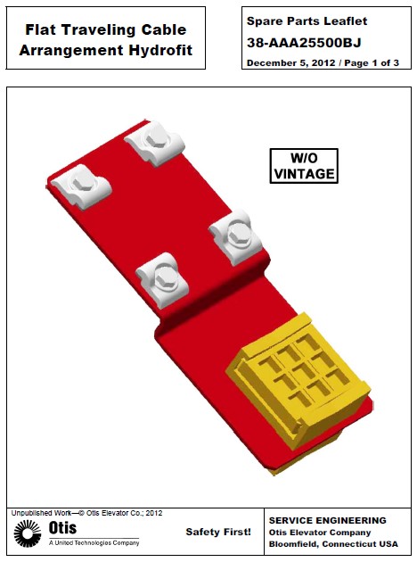 SPL 38-AAA25500BJ Flat Traveling Cable Arrangement HydroFit