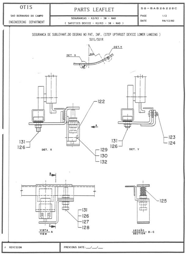 SPL 50-BAB26220C Safeties Device - K2/K3 - 30 - NAO