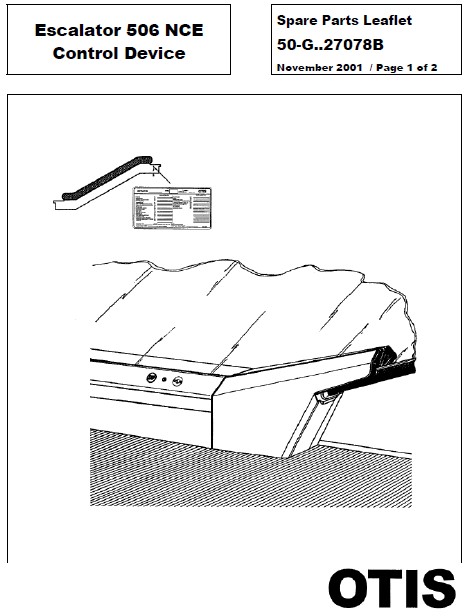 SPL 50-GAA27078B Escalator 506 NCE Control Device