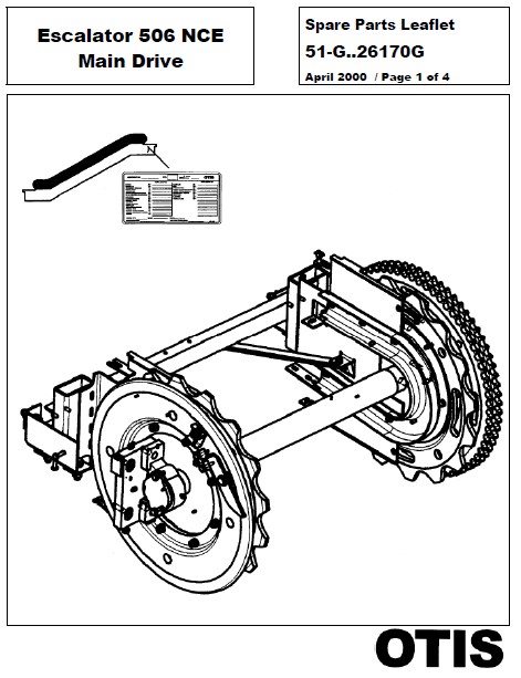 SPL 51-GAA26170G Escalator 506 NCE Main Drive