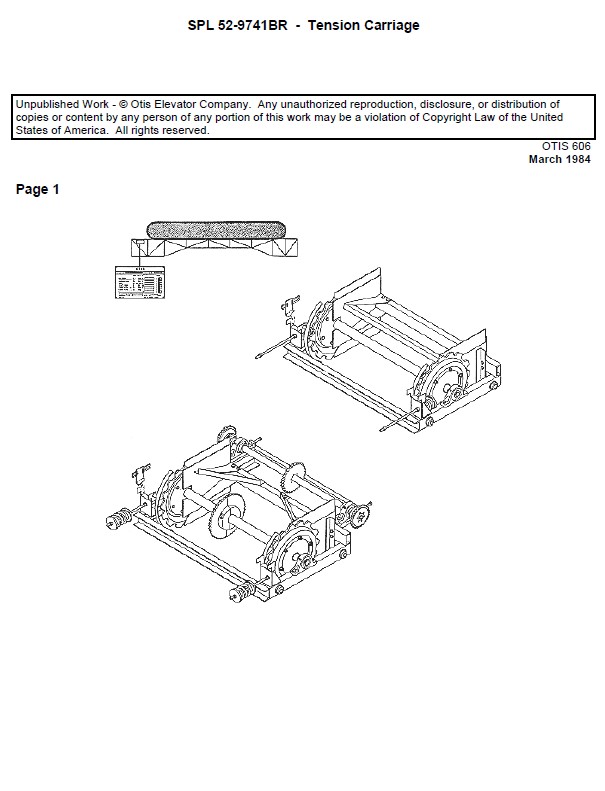 SPL 52-9741BR Trav-O-Lator Tension Carriage 606