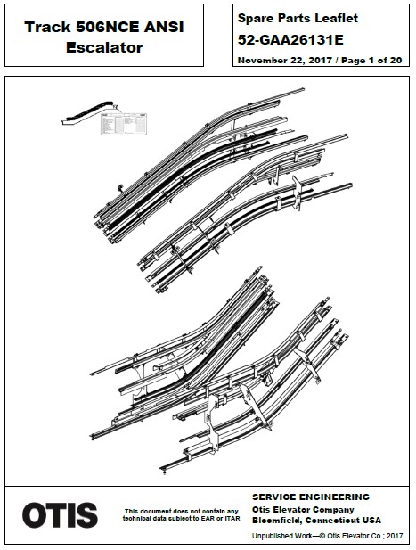 SPL 52-GAA26131E Track 506NCE ANSI Escalator