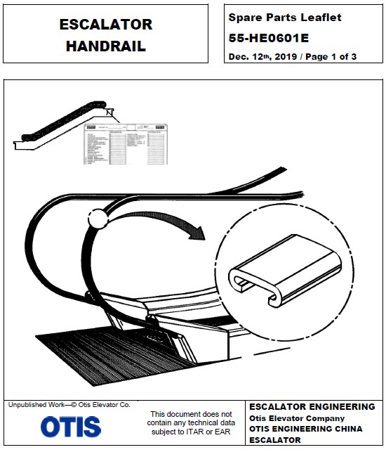 SPL 55-HE0601E Escalator Handrail