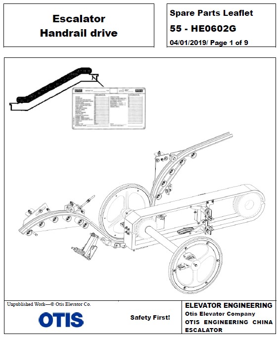 SPL 55-HE0602G Escalator Handrail Drive